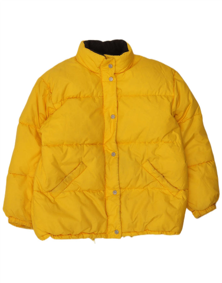 Ragazza Womens Padded Jacket UK 14 Large Yellow Polyamide