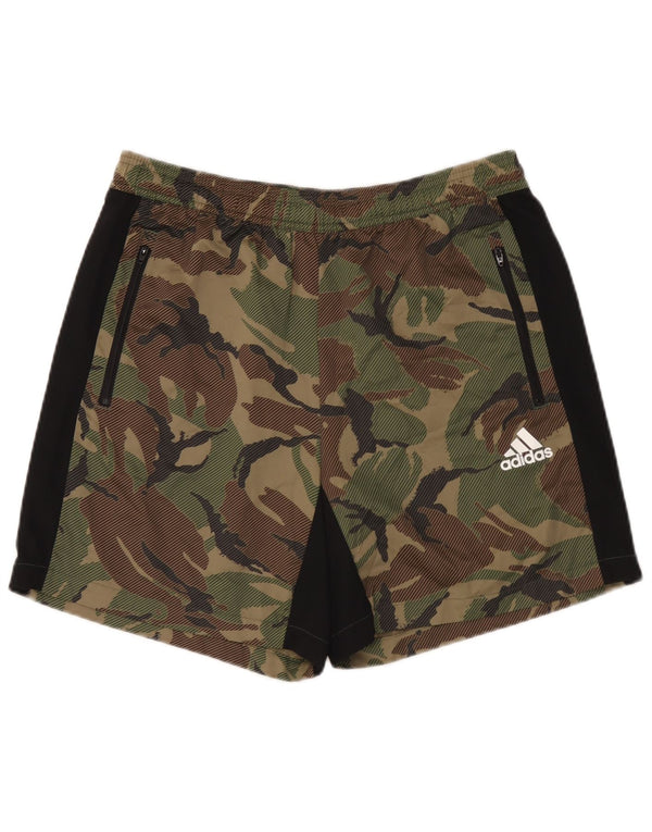 Adidas Mens Aeroready Sport Shorts Large Green Camouflage