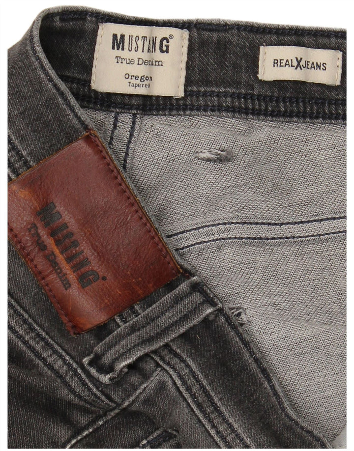 MUSTANG Mens Oregon Tapered Jeans W34 L31  Grey