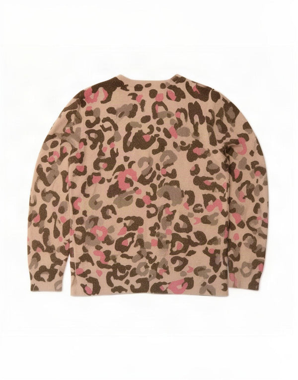 Marks & Spencer Womens Boat Neck Jumper Sweater UK 14 Large Beige