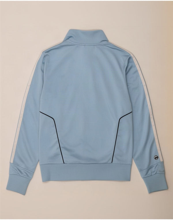 Adidas Womens Tracksuit Top Jacket UK 14 Medium Blue Polyester