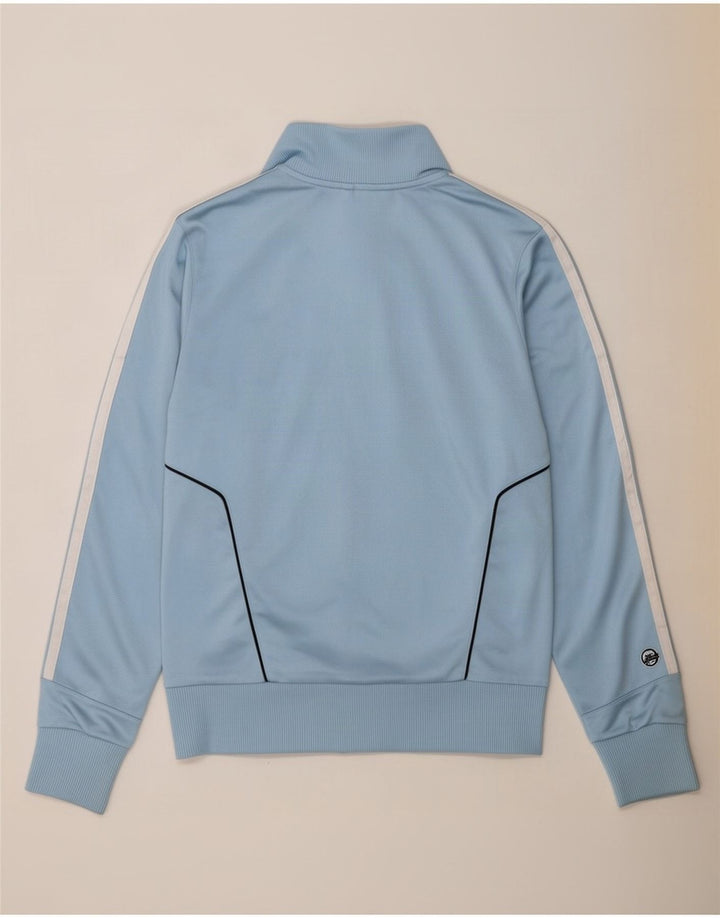 Adidas Womens Tracksuit Top Jacket UK 14 Medium Blue Polyester