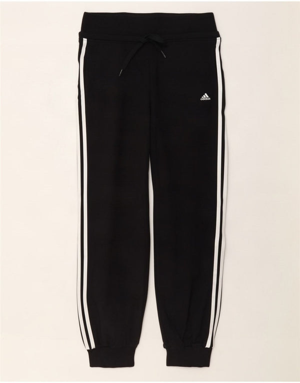 Adidas Womens Tracksuit Trousers Joggers UK 8 Small Black Cotton