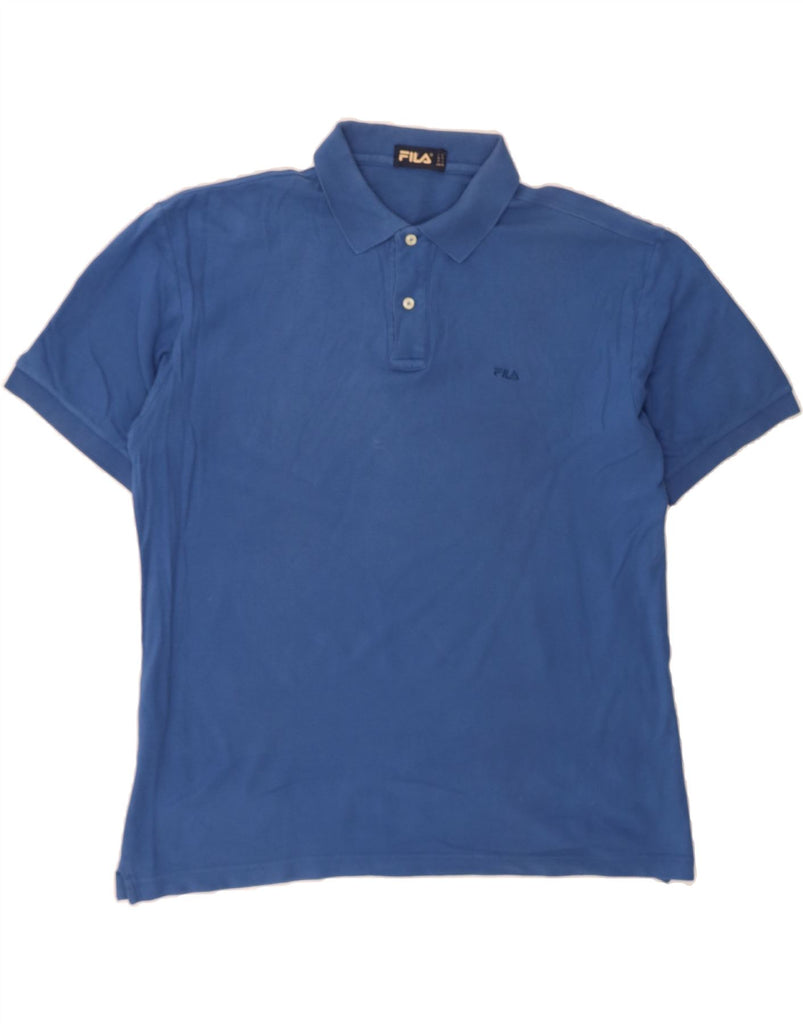FILA Mens Polo Shirt IT 56 XL Blue Vintage Fila and Second-Hand Fila from Messina Hembry 