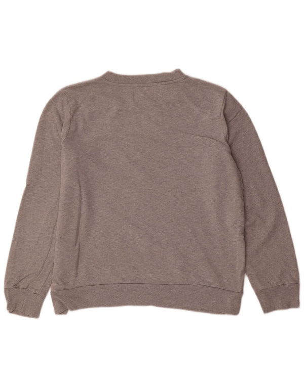 CALVIN KLEIN JEANS Womens Graphic Sweatshirt Jumper UK 18 XL Grey Cotton