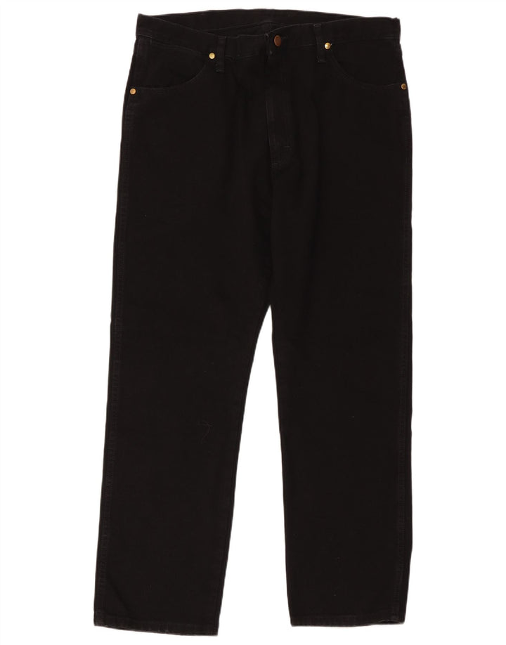 Wrangler Mens Straight Jeans W36 L30 Black