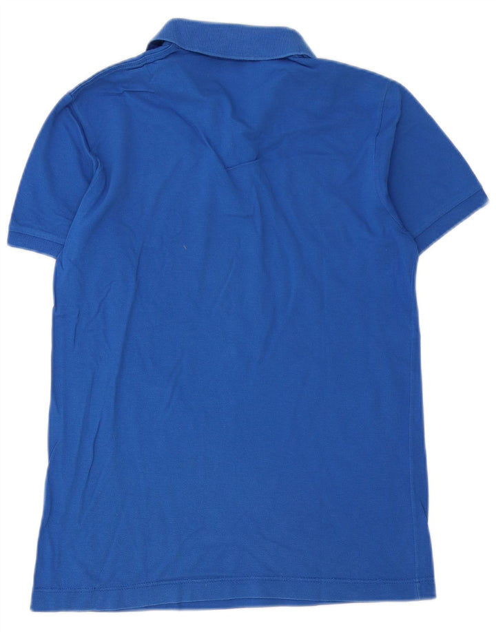 Sergio Tacchini Womens Polo Shirt IT 42 Medium Blue Cotton