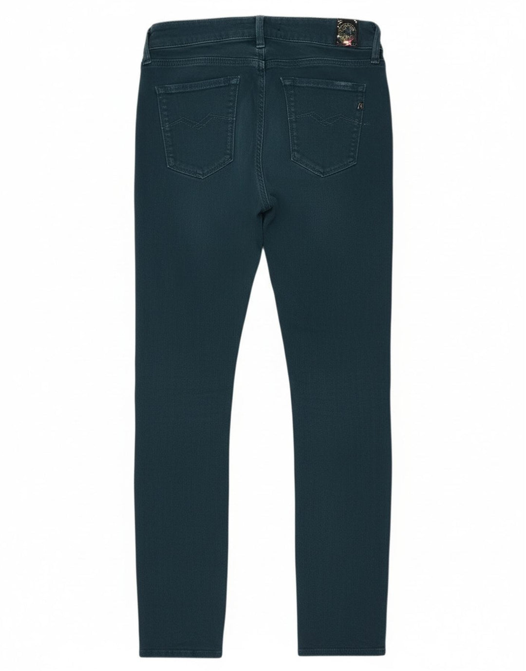 Replay Womens Luz Slim Jeans W25 L27 Blue Cotton
