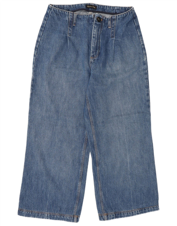 Massimo Dutti Womens Wide Leg Jeans W30 L26 Blue