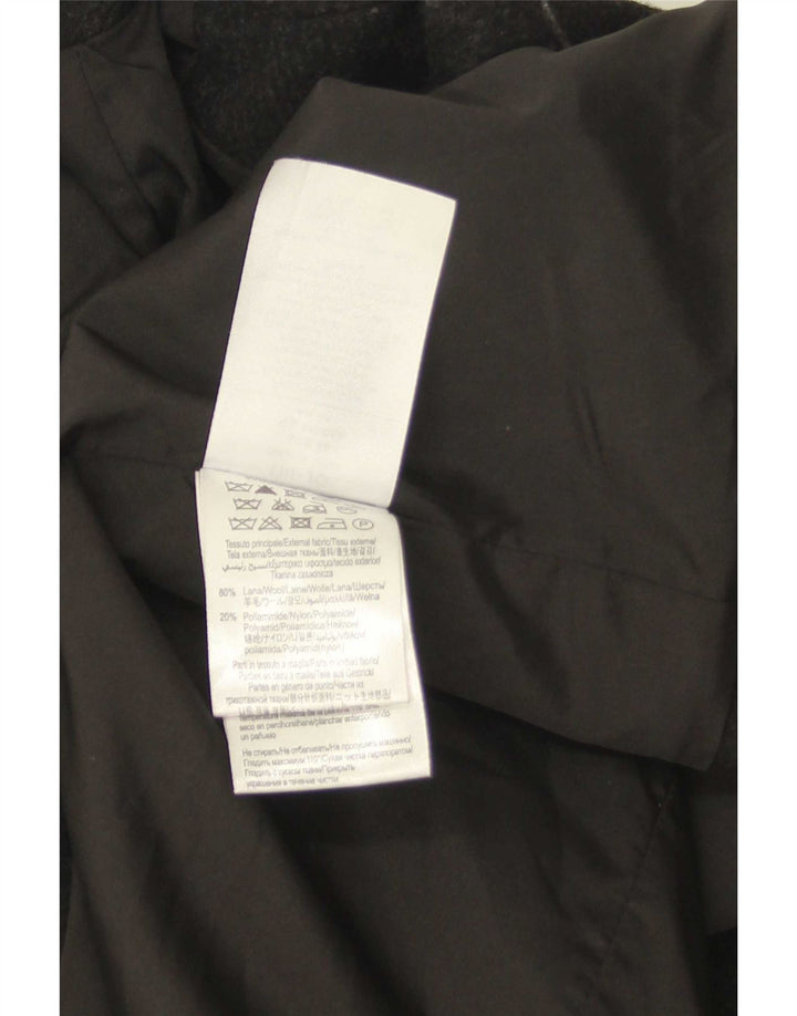 Liu Jo Mens Double Breasted Coat IT 46 Small Black Wool