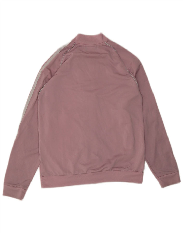 Adidas Girls Tracksuit Top Jacket 11-12 Years Pink Polyester