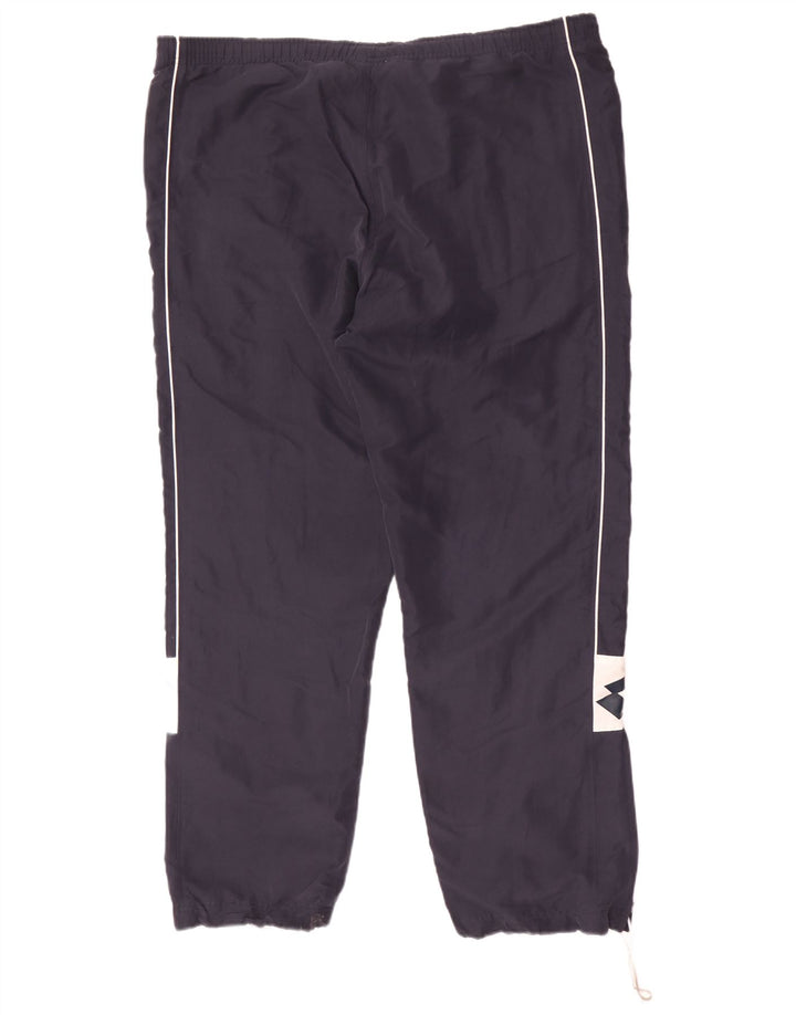 Lotto Mens Graphic Tracksuit Trousers 2XL  Navy Blue Colourblock Polyester