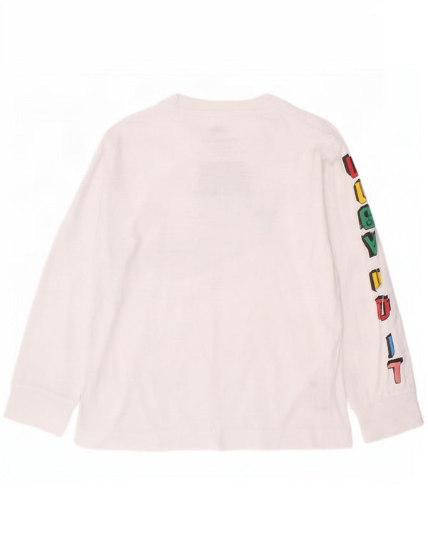 Nike Boys Graphic Top Long Sleeve 4-5 Years Small White