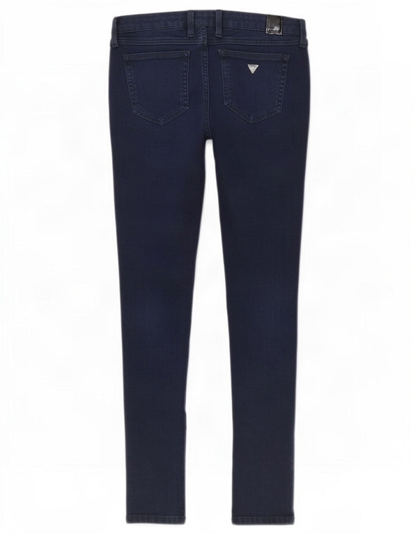 Guess Womens Marlin Skinny Jeans W29 L31 Navy Blue Cotton