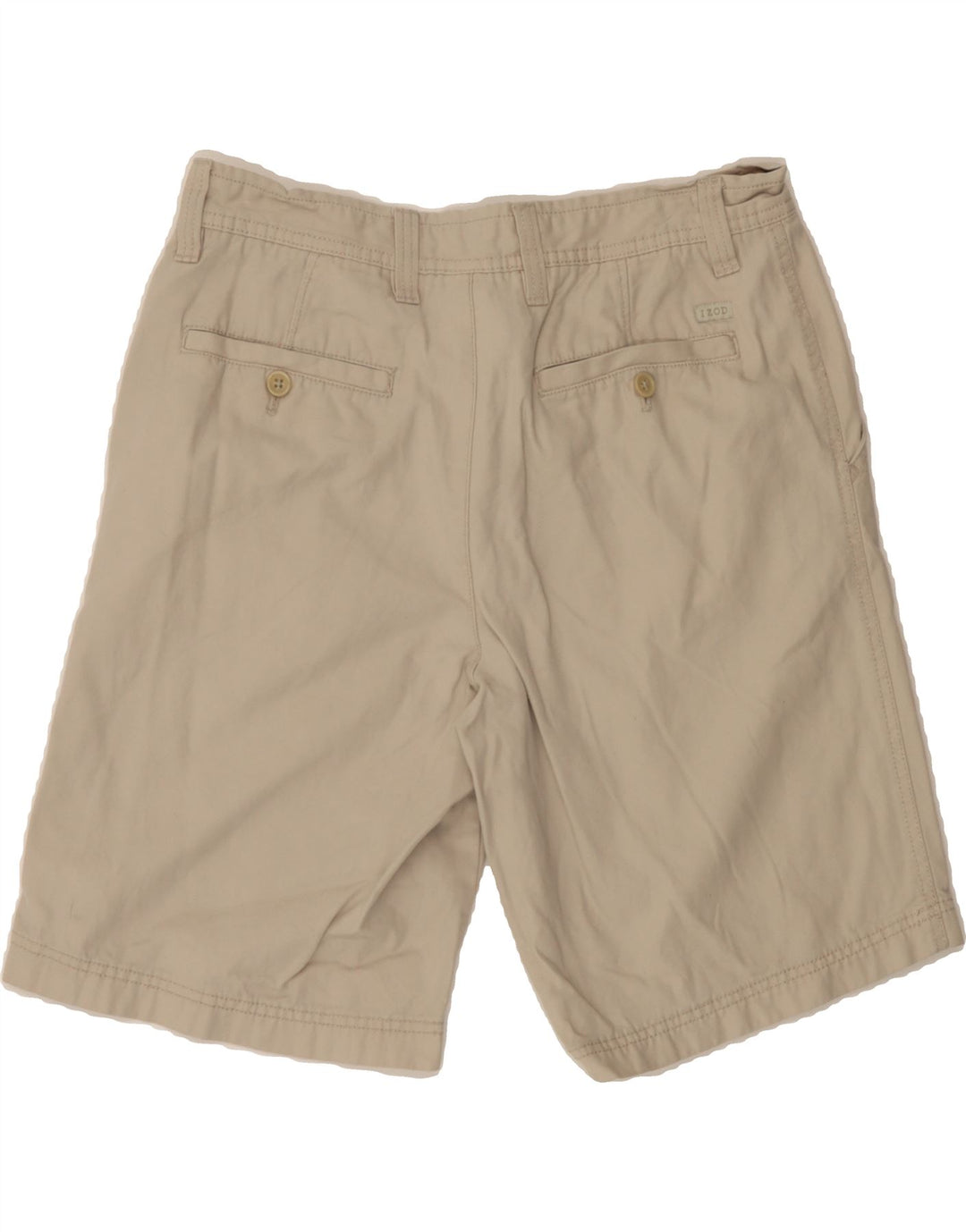 IZOD Mens Salt Water Chino Shorts W32 Medium Beige Cotton Vintage Izod and Second-Hand Izod from Messina Hembry 