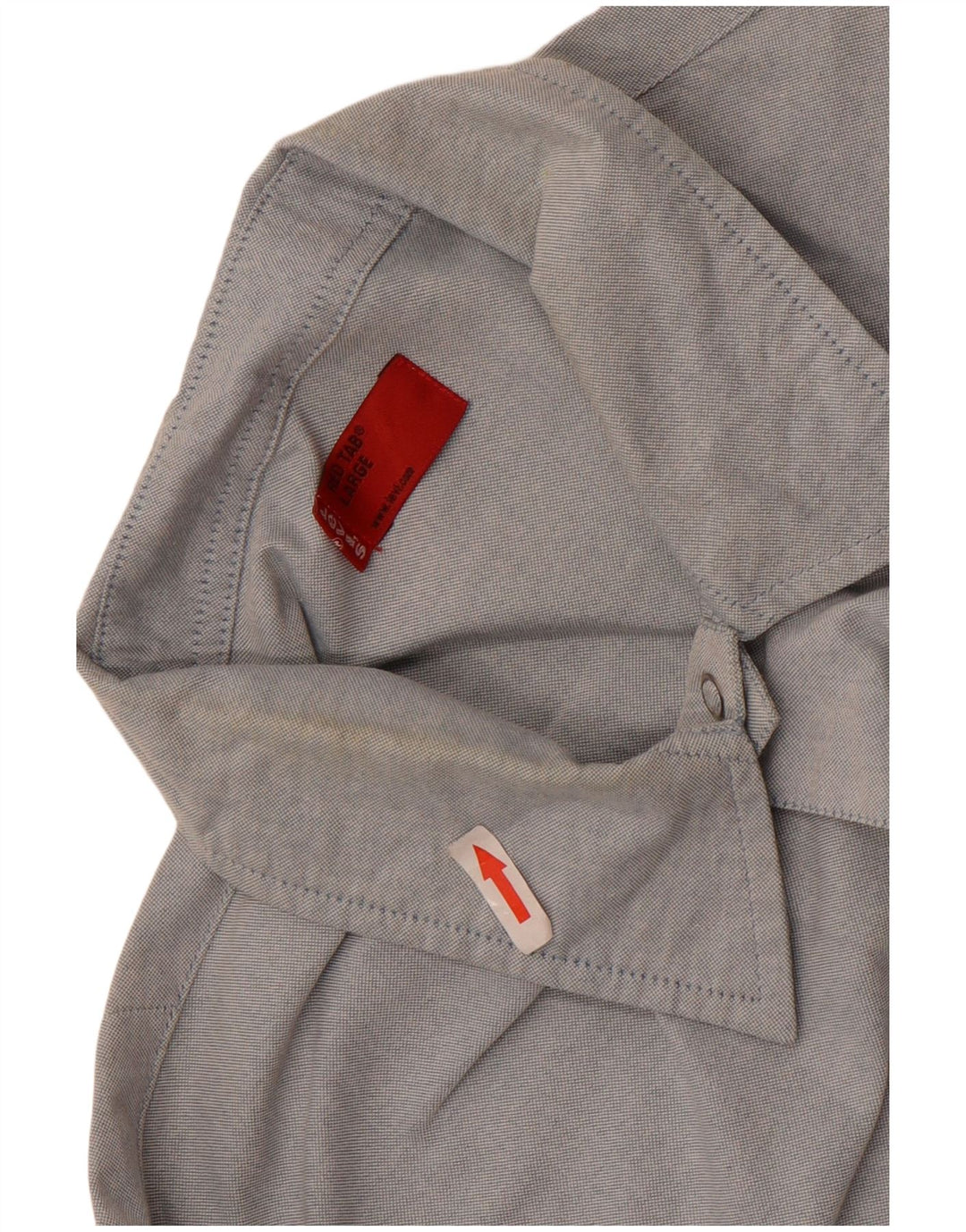 Levi's Mens Short Sleeve Shirt Large Blue Cotton