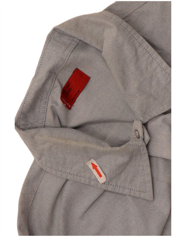 Levi's Mens Short Sleeve Shirt Large Blue Cotton