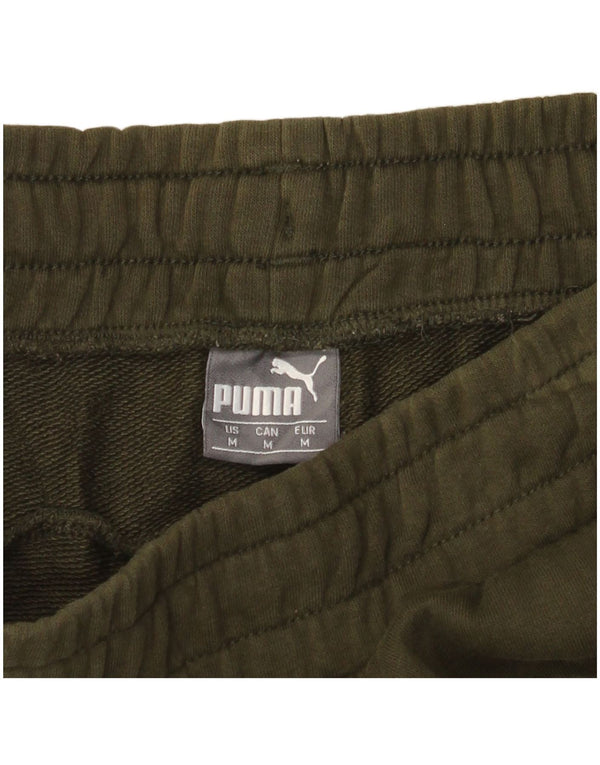 Puma Mens Graphic Tracksuit Trousers Joggers Medium Khaki Sports