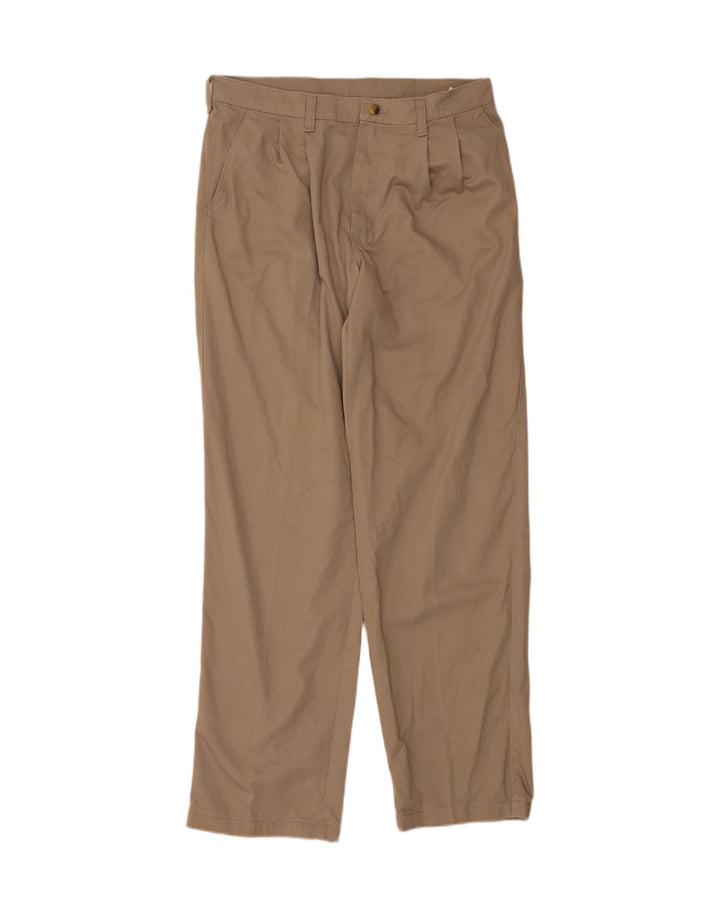 TIMBERLAND Mens Pegged Chino Trousers W32 L32 Beige Cotton