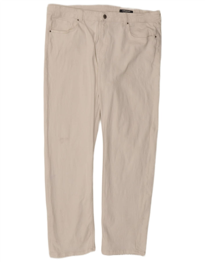 Marks & Spencer Womens Regular Straight Jeans UK 20 2XL W40 L29 White