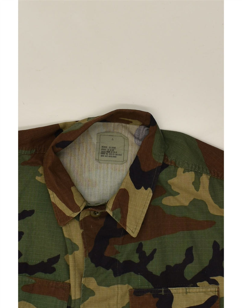 VINTAGE Mens Military Jacket UK 38 Medium Khaki Camouflage Nylon | Vintage Vintage | Thrift | Second-Hand Vintage | Used Clothing | Messina Hembry 