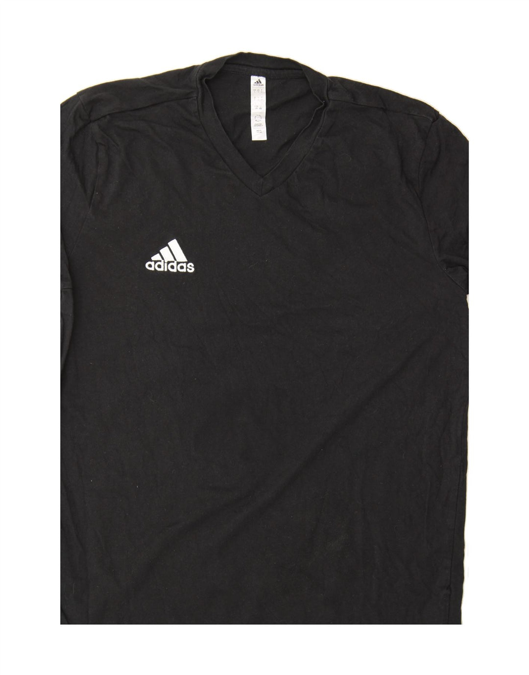 ADIDAS Mens T-Shirt Top Large Black Cotton Vintage Adidas and Second-Hand Adidas from Messina Hembry 