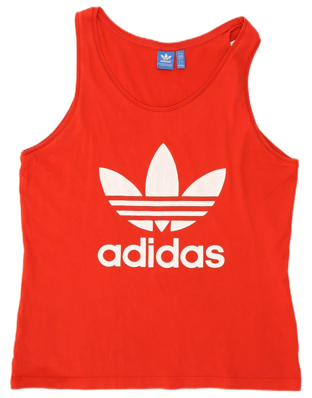 Adidas Mens Graphic Vest Top Large Red Cotton