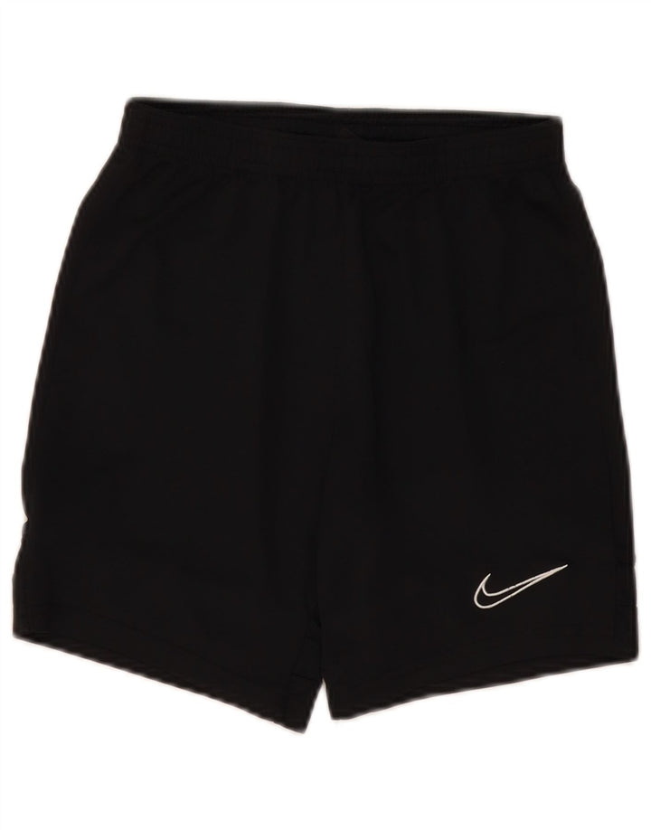 NIKE Boys Dri Fit Sport Shorts 10-11 Years Medium Black Polyester