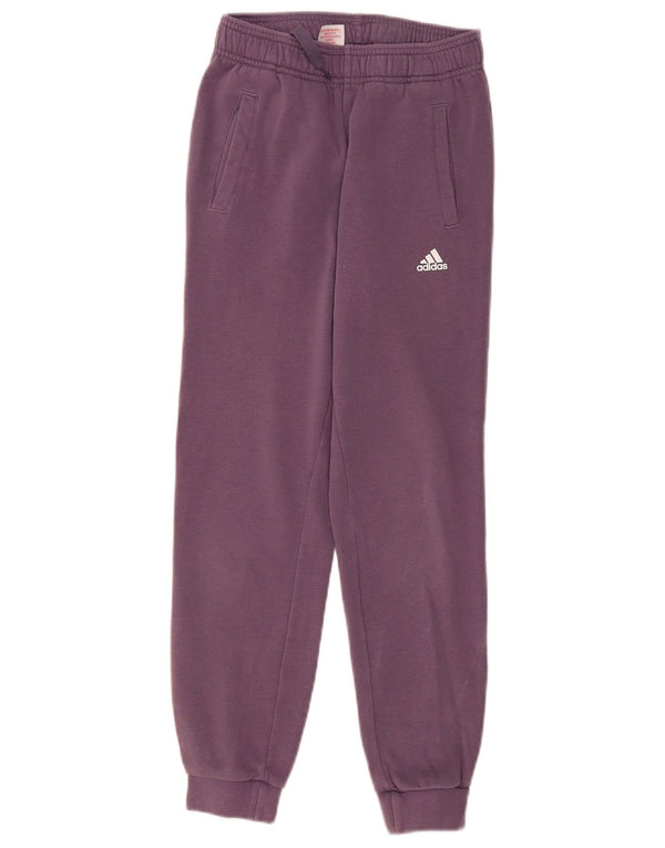 Adidas Girls Tracksuit Trousers Joggers 11-12 Years Purple