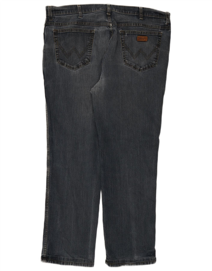 Wrangler Mens Texas Stretch Straight Jeans W42 L29 Blue Cotton
