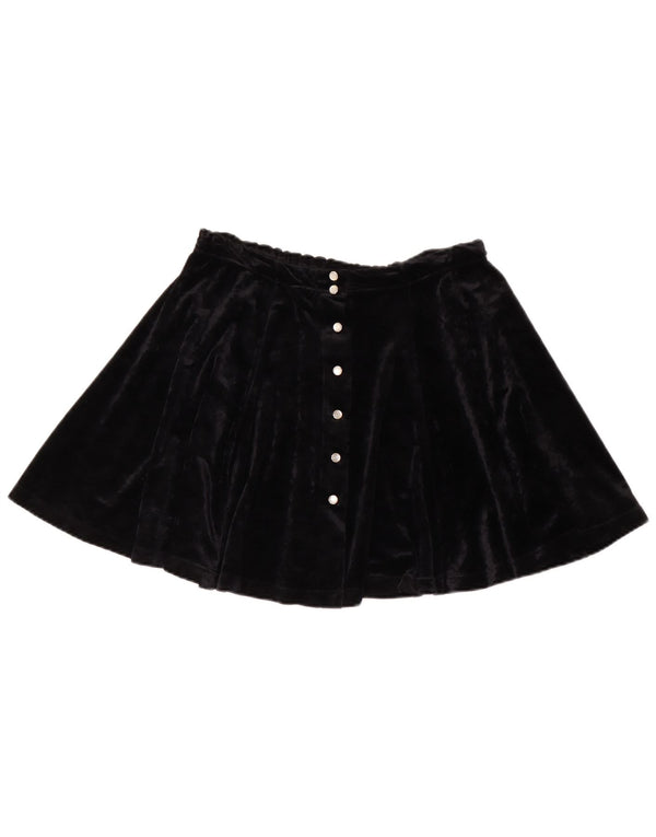 Onyx Womens Velour Mini Skirt W28 Medium Black Acetate