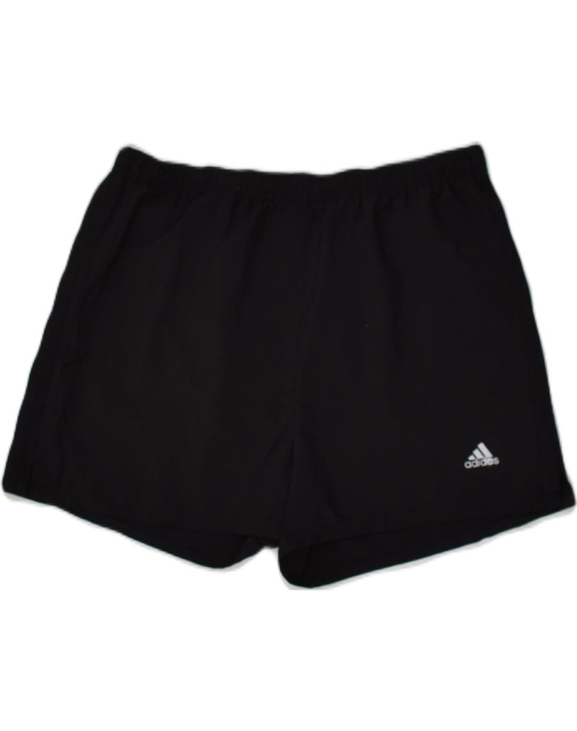 ADIDAS Womens Climalite Sport Shorts UK 14 Medium  Black | Vintage Adidas | Thrift | Second-Hand Adidas | Used Clothing | Messina Hembry 