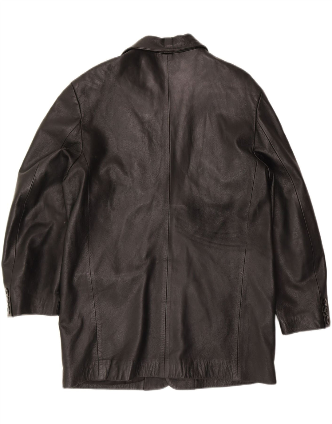 VINTAGE Mens Leather Jacket UK 42 XL Black Leather Vintage Vintage and Second-Hand Vintage from Messina Hembry 