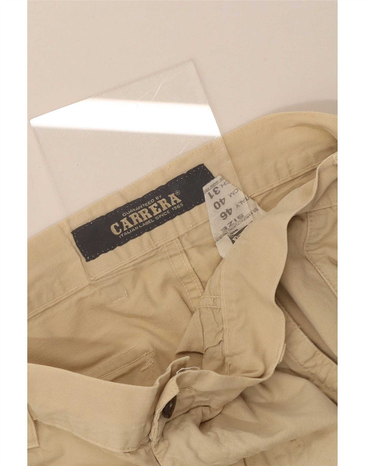 Carrera Mens Cargo Shorts W31 Medium Beige Cotton