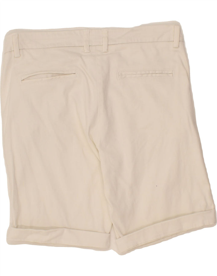DACK'S Womens Chino Shorts IT 42 Medium W30 White Cotton Vintage Dack's and Second-Hand Dack's from Messina Hembry 