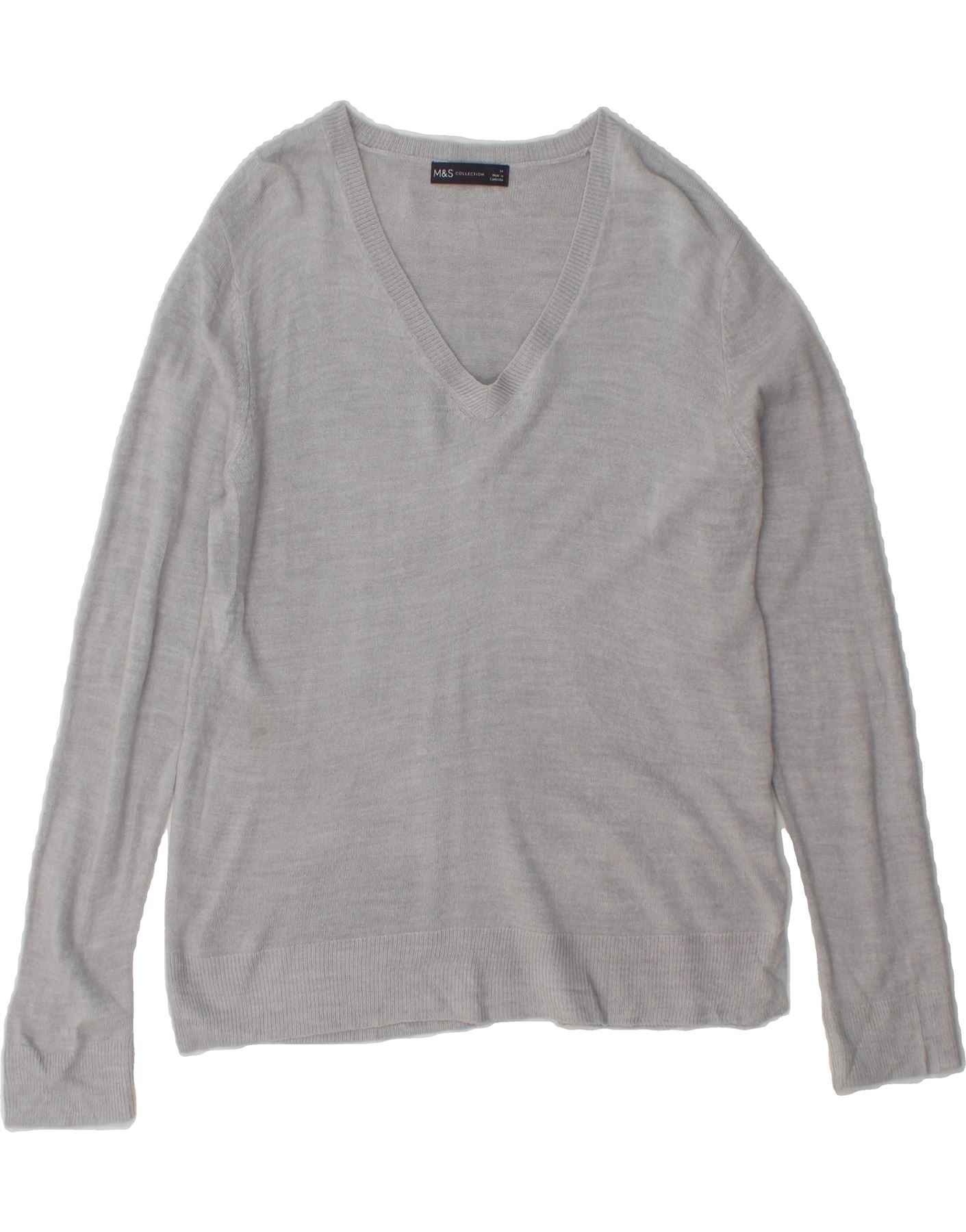 Mens Sweater Marks And Spencer V Neck Jumpers MARKS SPENCER Mens V