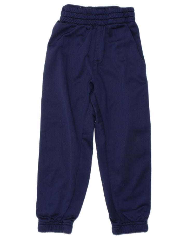 NIKE Boys Tracksuit Trousers Joggers 2-3 Years  Navy Blue Colourblock