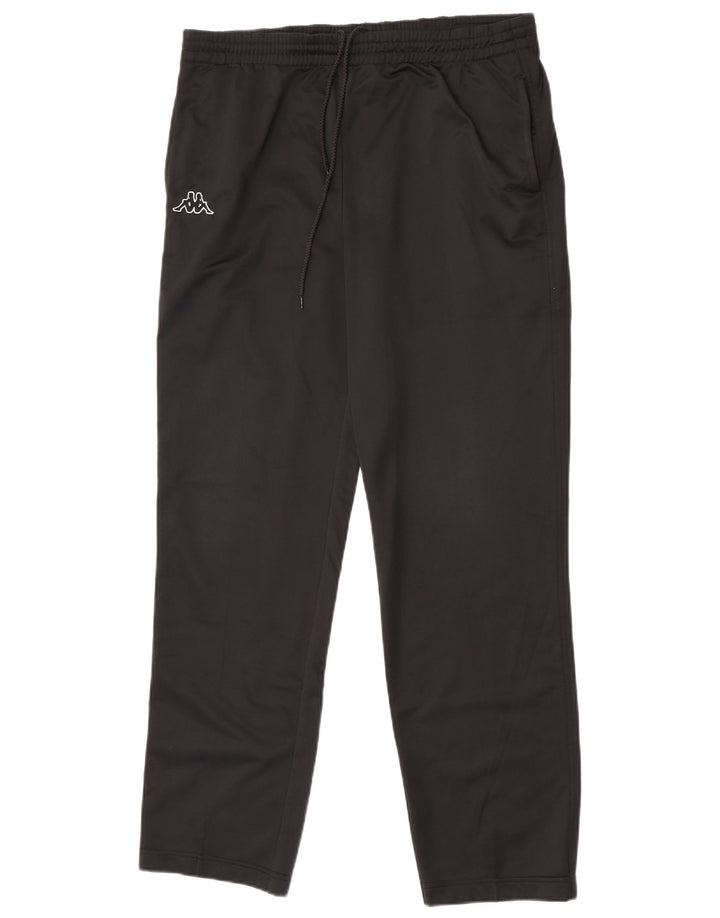 Kappa Mens Tracksuit Trousers Medium Black Polyester