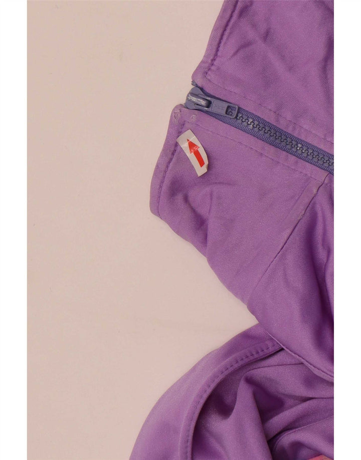 Aesse Womens Abstract Pattern Tracksuit Top Jacket UK 14 Medium Purple