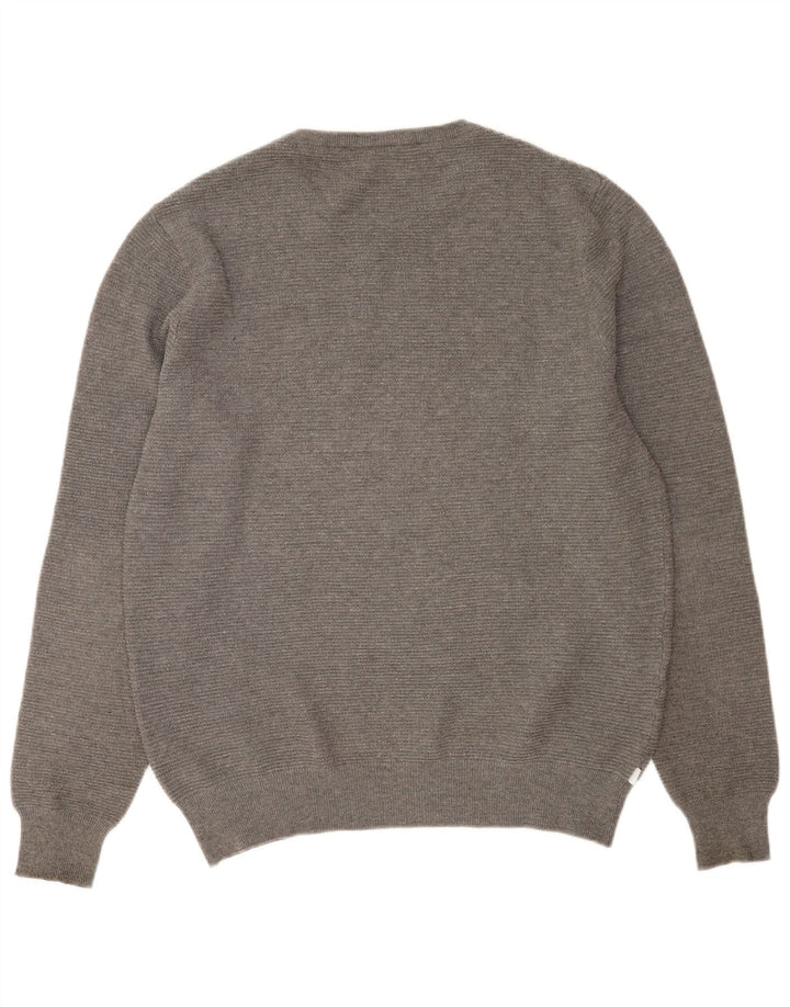 Fila Mens Crew Neck Jumper Sweater Large Grey