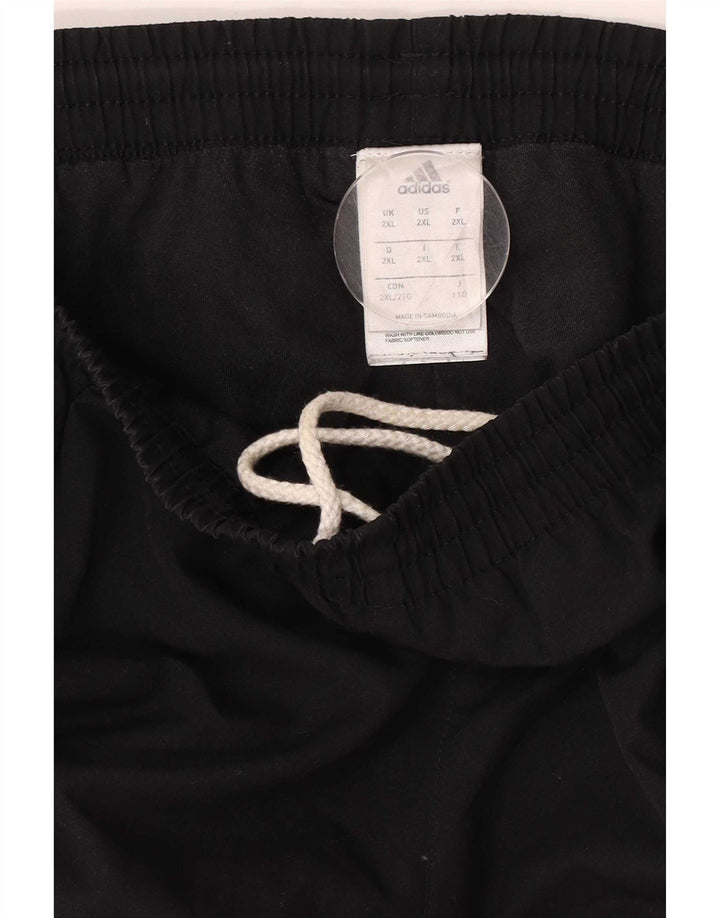 Adidas Mens Tracksuit Trousers Joggers 2XL Black Polyester