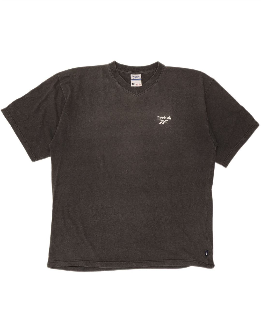 Reebok Mens T-Shirt Large Grey Cotton