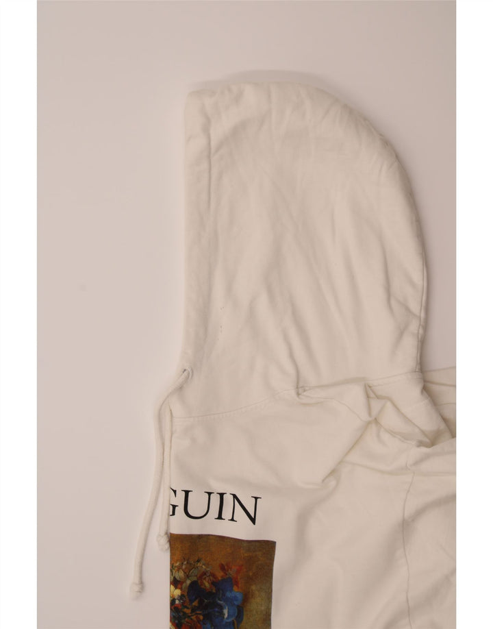 PULL & BEAR Womens Oversized Hoodie Jumper UK 16 Large Off White Vintage Pull & Bear and Second-Hand Pull & Bear from Messina Hembry 