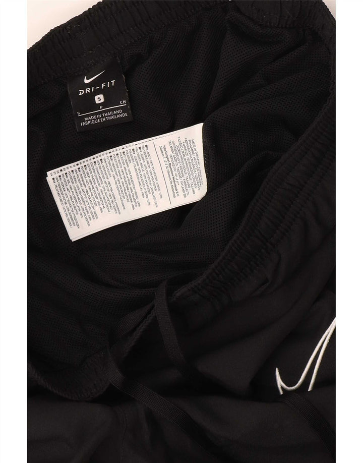 Nike Mens Dri Fit Tracksuit Trousers Joggers Small Black Polyester