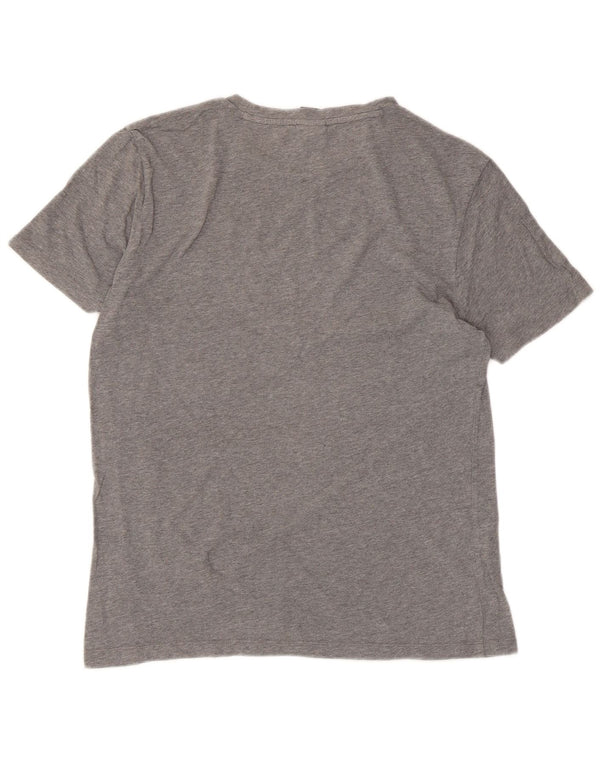 Hugo Boss Womens T-Shirt Top UK 10 Small Grey Cotton