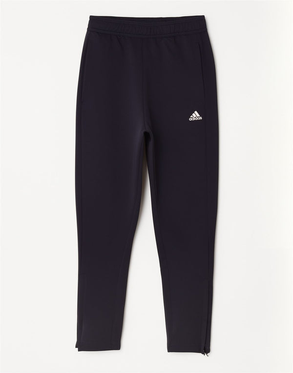 Adidas Boys Aeroready Tracksuit Trousers 11-12 Years Navy Blue Polyester