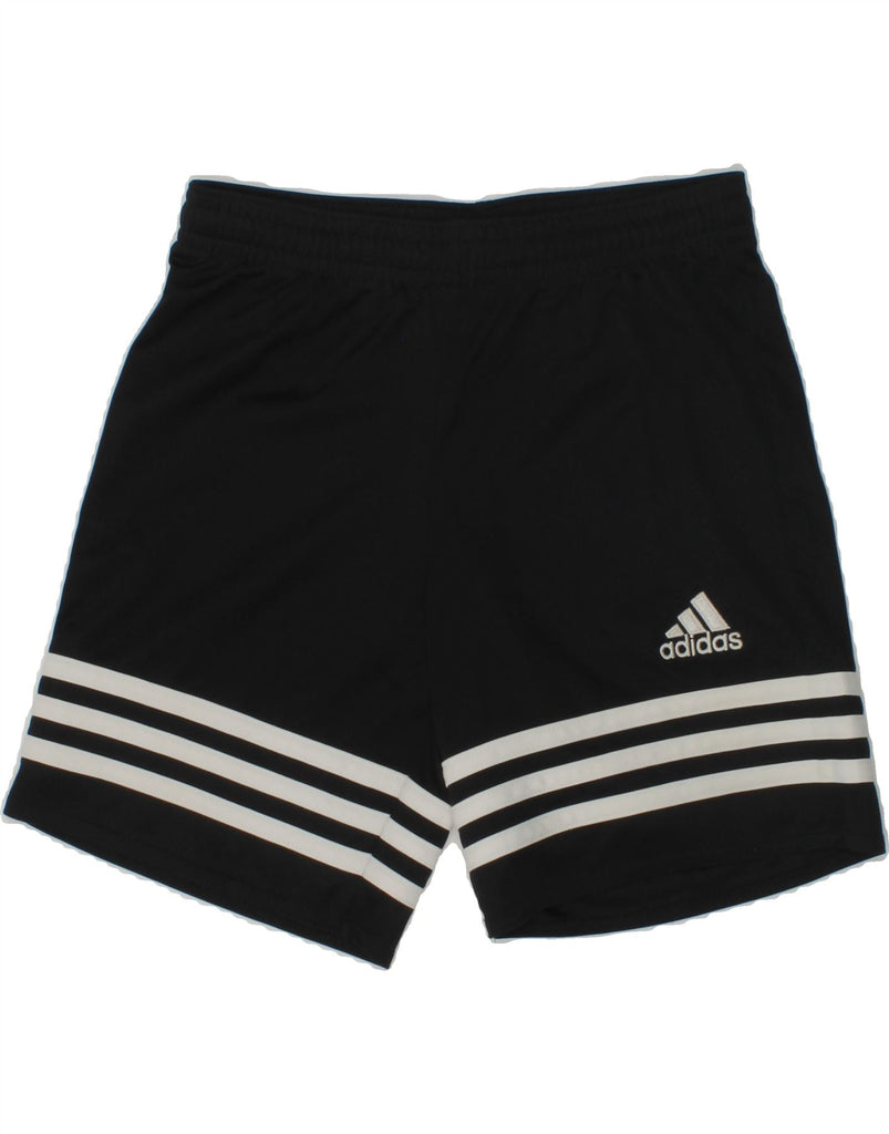 ADIDAS Boys Climalite Sport Shorts 7-8 Years Black Polyester | Vintage Adidas | Thrift | Second-Hand Adidas | Used Clothing | Messina Hembry 