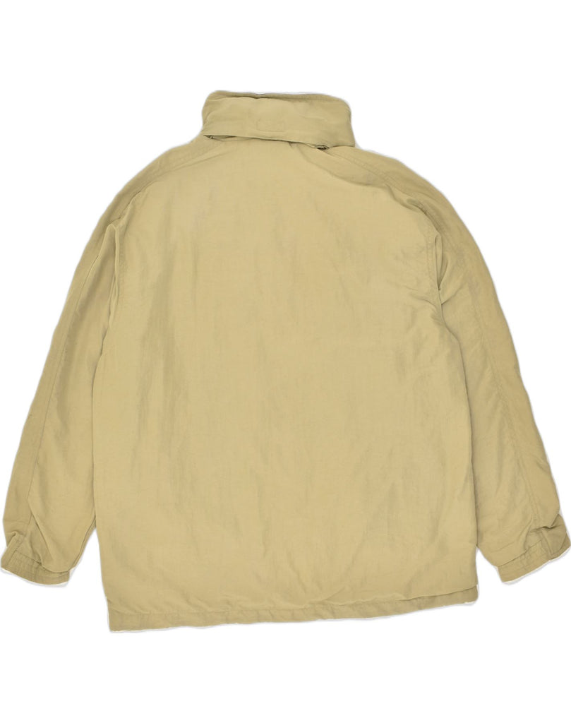 DIADORA Mens Hooded Rain Jacket UK 42 XL Beige Polyester | Vintage Diadora | Thrift | Second-Hand Diadora | Used Clothing | Messina Hembry 