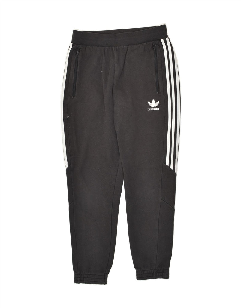 ADIDAS Mens Tracksuit Trousers Joggers Medium Black Cotton | Vintage Adidas | Thrift | Second-Hand Adidas | Used Clothing | Messina Hembry 