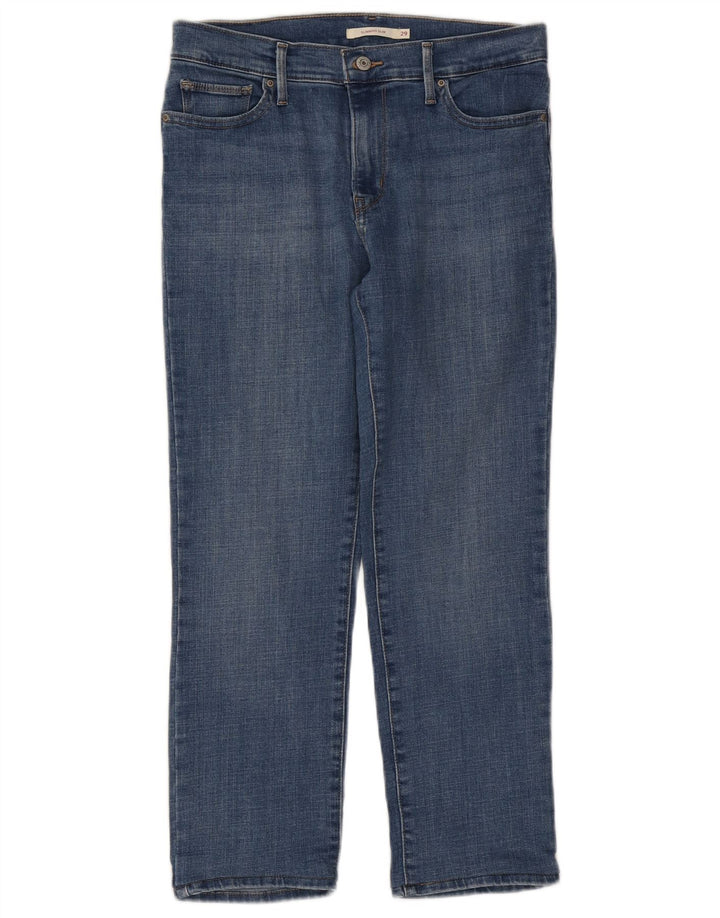 LEVI'S Womens Slimming Slim Jeans W29 L25 Blue